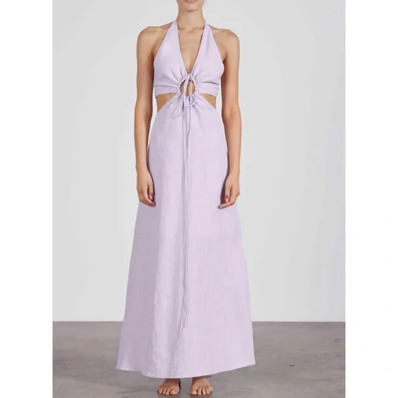 balloon sleeve a line dress Balloon Sleeve Brushed A-Line Dress main image 0